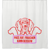 Funny Great Dane Dogs Statement Douchegordijn (Voorkant)