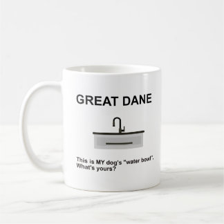 Funny Great Dane Water Bowl Truth Koffiemok
