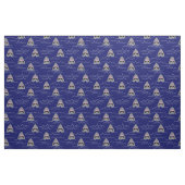 Funny Great White Sharks and Ocean Waves Pattern Stof (Fat Quarter)