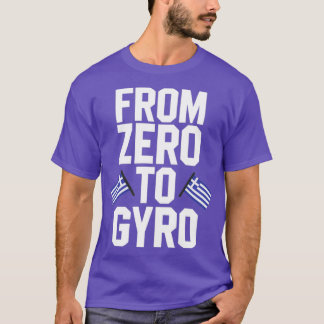 Funny Greek Pride van nul naar Gyro Griekenland T-shirt