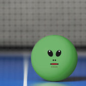 Funny Green Alien Face gepersonaliseerd Pingpongballen (Net)