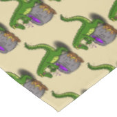 Funny green alligator kook cartoon tafelkleed (Gekanteld)