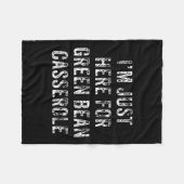 Funny Green Bean Cerole Thanksgiving Dinner Gift Fleece Deken (Voorkant (Horizontaal))