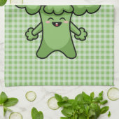 Funny Green Broccoli Kitchen Towel Theedoek (Gevouwen)