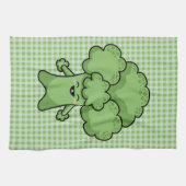 Funny Green Broccoli Kitchen Towel Theedoek (Horizontaal)
