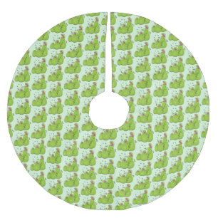 Funny green carnivorous pitcher planten cartoon kerstboom rok