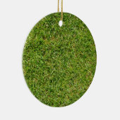 Funny Green Grass Lawn Keramisch Ornament (Rechts)