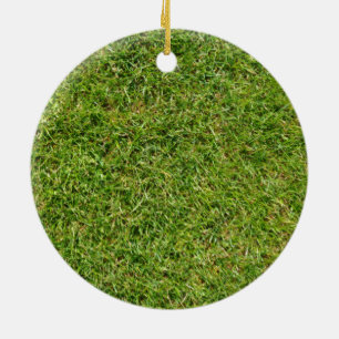 Funny Green Grass Lawn Keramisch Ornament