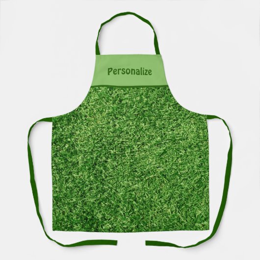 Funny Green Grass Lawn Schort (Voorkant)