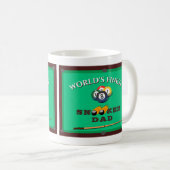 Funny Green Pool Table Snooker Dad Father's Day Koffiemok (Voorkant rechts)