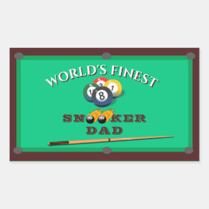 Funny Green Pool Table Snooker Dad Father's Day Rechthoekige Sticker