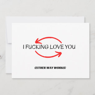 Funny Greeting, Rude Kaart voor Husband of Boyvrie