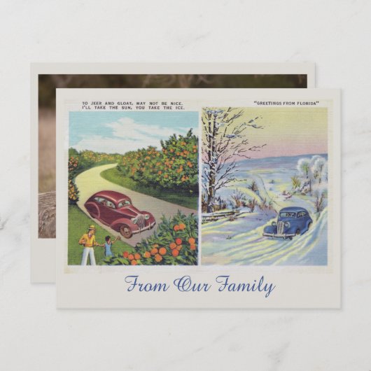 Funny Greetings uit Florida Fotocard (Voorkant / Achterkant)