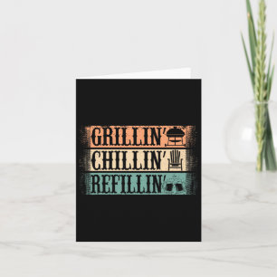 Funny Grill Dad - Grilling Chilling Refill Kaart