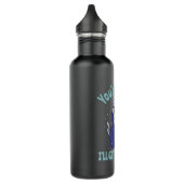 Funny Grim Reaper Cat Halloween Costume Waterfles (Links)