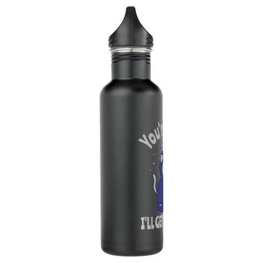 Funny Grim Reaper Cat Halloween Costume Waterfles (Links)