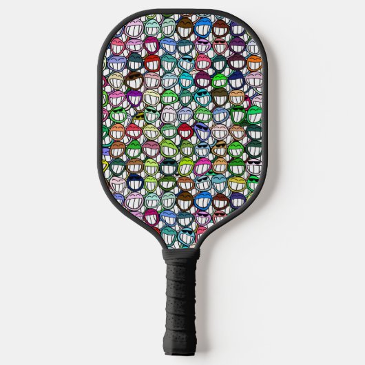 Funny Grin Humoureuke Joke Pickleball Paddle (Achterkant)