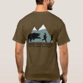 Funny Grizzly Beer T-shirt (Achterkant)