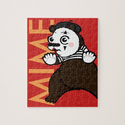FUNNY GRIZZLY PORTER MIME PUZZLE (Vertical)