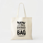 Funny Grocery Bag Tote Bag (Voorkant)