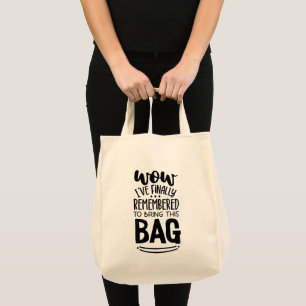 Funny Grocery Shopping Bag, Je me souviens du Sac