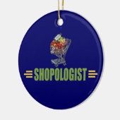 Funny Grocery Shopping Keramisch Ornament (Links)