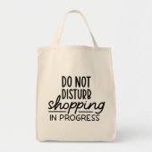 Funny Grocery Shopping Tas, ontwerp niet storen Tote Bag (Voorkant)
