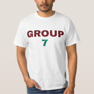 Funny Groep 7 Meme T-shirt, Grappig Team 7 Grafisc T-shirt