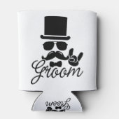 Funny Groom Gift for Bachelor Party & Wedding Blikjeskoeler (Achterkant)
