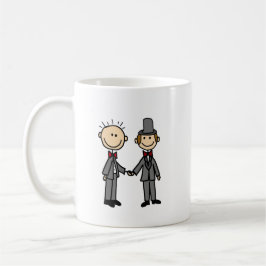 Funny Grooms Gay Marriage Cartoon Koffiemok