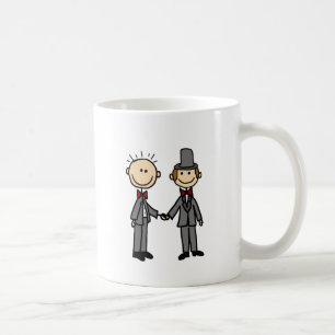 Funny Grooms Gay Marriage Cartoon Koffiemok