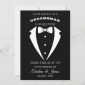 Funny Groomsman  Invitation (Devant)