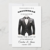 Funny Groomsman Invitation (Voorkant)