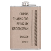 Funny Groomsmen Flask Heupfles (Achterkant)