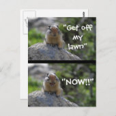 Funny Ground Squirrel Briefkaart (Voorkant / Achterkant)