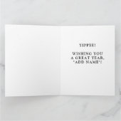 Funny Groundhog Day Birthday Kaart (Binnen)