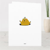 Funny Groundhog Day Birthday Kaart (Achterkant)