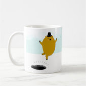 Funny Groundhog Day Coffee Mok (Links)