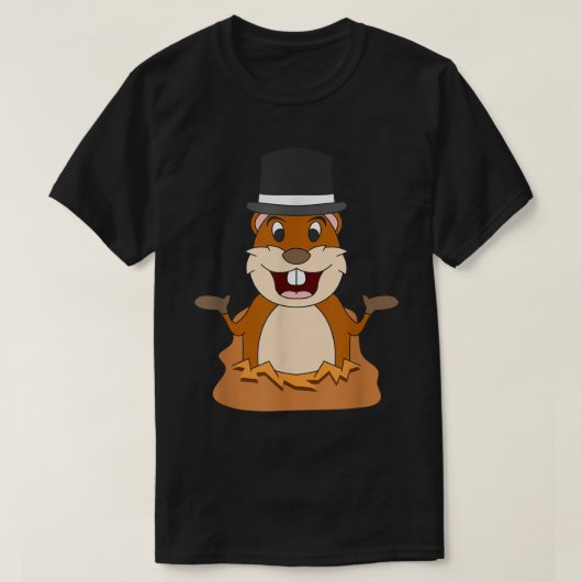 Funny Groundhog Day Phil Groundhog Lover Top Hat S (Design voorkant)