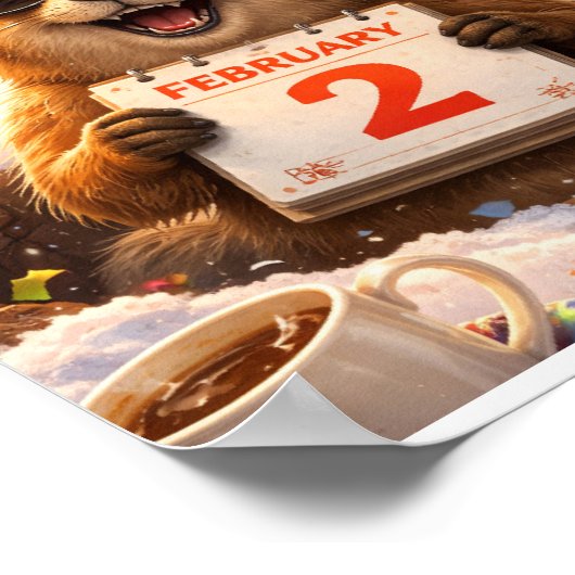 Funny Groundhog Day Poster - February 2  (Coin)