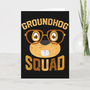Funny Groundhog Squad Shirt Fijne Groundhog Dag 20 Kaart