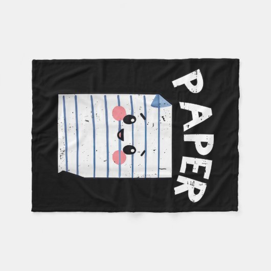 Funny Group Halloween Outfit - Rock Paper Scissors Fleece Deken (Voorkant (Horizontaal))