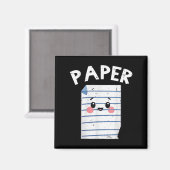 Funny Group Halloween Outfit - Rock Paper Scissors Magneet (Voorkant / Achterkant)