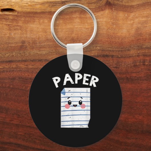 Funny Group Halloween Outfit - Rock Paper Scissors Sleutelhanger (Voorkant)