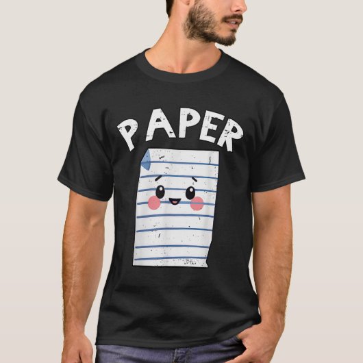 Funny Group Halloween Outfit - Rock Paper Scissors T-shirt (Voorkant)