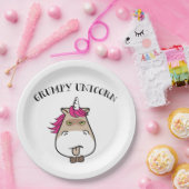 Funny grumpa unicorn paper bord (Feest)
