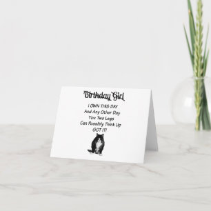 Funny Grumpy Cat Birthday Girl Card Kaart