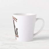 Funny Grumpy Cat Latte Mug Latte Mok (Rechts)