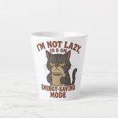 Funny Grumpy Cat Latte Mug Latte Mok (Voorkant)