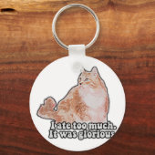 Funny grumpy cat meme for cat and kat lovers sleutelhanger (Voorkant)
